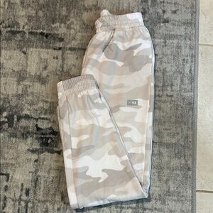 PINK Victoria's Secret Cream and Gray Sweatpants